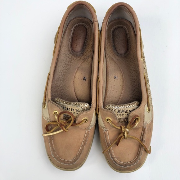 sperry angelfish gold glitter